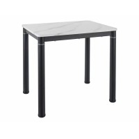 Ēdamgalds DAMAR 80 balts marmors